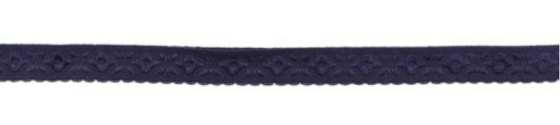 Elastisches Schrägband JACQUARD 12mm dunkelviolett